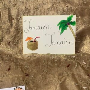 Jamaica Themed Art post Cards